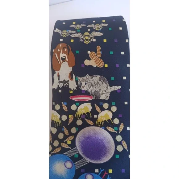 Chelsea LTD Custom Mens Silk Tie The Associates To AAAI Preppy Academia Science - Picture 5 of 6